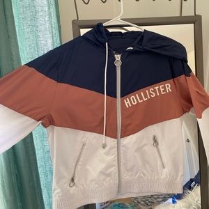Hollister tricolor windbreaker size S